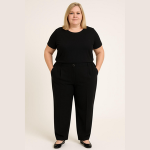 Laura plus women’s career black dress pants with zippered pockets size 18